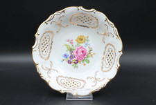 Pirken-Hammer Gebäckschale Durchbruch Schüssel Blumen Goldrand Ø 23,5 II. Wahl