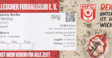 1 Ticket 1.3.2025 Hallescher FC HFC - FC Viktoria Berlin Eintrittskarte 2024/25