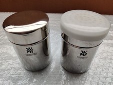 WMF Vorratsdose und Grobstreuer, Cromargan Edelstahl 18 /10, D7,H9