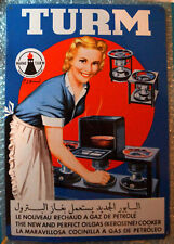 Turm Kerosine Kocher, Blechschild, 25*36 cm