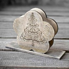 Vintage Serviettenhalter Holz