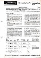 Service Manual-Anleitung für Grundig RT 40 