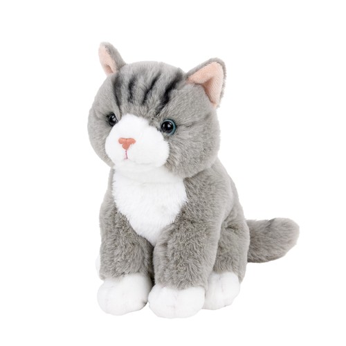 Kuscheltier katze grau - katze,