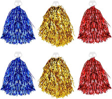 Cheerleader Pompons, 6 Stück