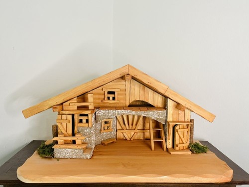 Darlux weihnachts holz krippe - holz,