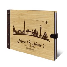 Hochzeit Gästebuch Bambus