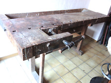 Antike Werkbank Hobelbank Hartholz guter Zustand