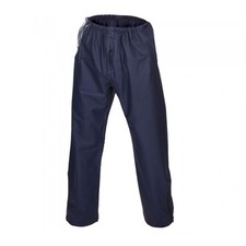 Blaue elastische Regenhose mit