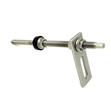 50 x Stockschrauben  Edelstahl A2 M10 200mm + Adapterplatte PV Photovoltaik