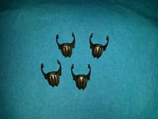 Playmobil Pirat Western Ritter 4 x Bart Bärte lang dunkelbraun Spitzbart Set 