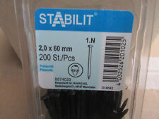 200 Stück Nägel Stifte 2,0x60mm / Aktion Pal5Nr12..