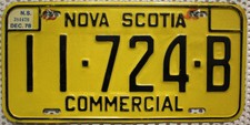 Kanada Nummernschild NOVA