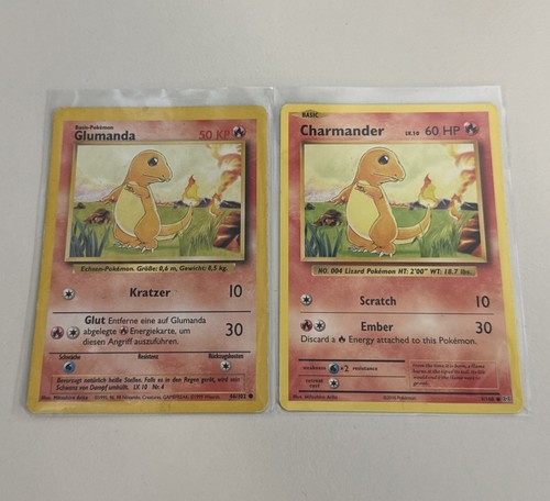 Pokemon karten glumanda - glumanda, base