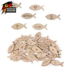 Holzfische Streudeko Kommunion