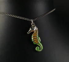Charms Anhänger Sterlingsilber Seepferdchen Emaille - zauberhaft & Meerwasser