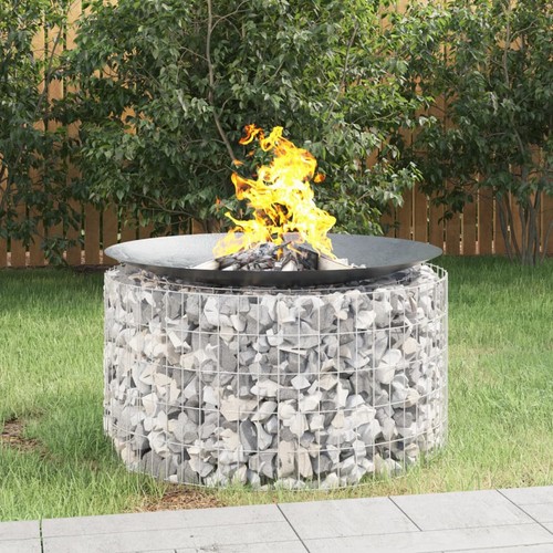 Gabionen feuerstelle 100 cm - gabionen-feuerstelle,