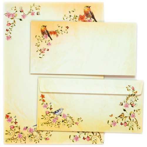 Schönes motiv briefpapier - schönes, set