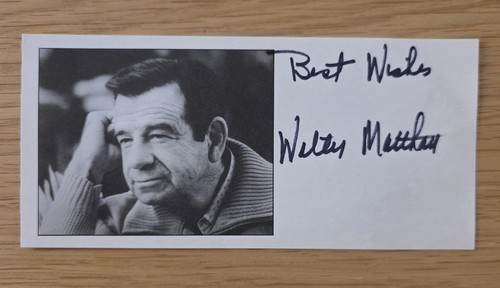 Walter matthau autogramm - walter,