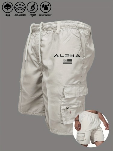 Alpha print cargo shorts für - cargo,