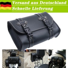 Universal PU Leder Motorrad Satteltaschen Seitentasche Gepäcktaschen Luggage DE