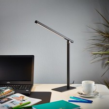 LED Schreibtischleuchte T148 schwarze Lampe Memory Funktion modern art