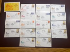 ITALIEN 1962 - FDC RODIA - KOMPLETTE TOUR "Centenario Poste" ORIGINALVERPACKUNG