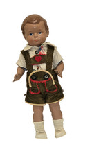 aus Sammlungsauflösung: Schildkröt Puppe 25cm Sammlerpuppe, Junge 