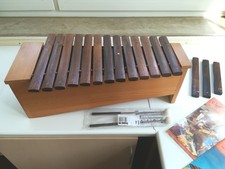 Alt Xylophon AXd Studio 49 Orff Schulwerke mit Schlägeln Zusatzplatten Broschüre