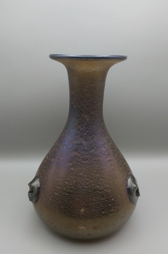 Vase irisierend noppen glas - vase,