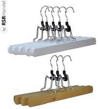 Kleiderbügel Hosenspanner Holz Kleiderbügel Hosenbügel Clipbügel Klemmbügel FILZ