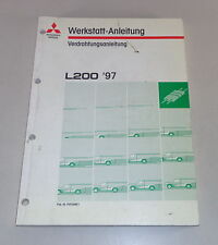 Werkstatthandbuch Elektrik Schaltpläne Mitsubishi Pick-Up L200 ab Baujahr 1997