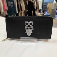Damen Geldbörse Grau Eule XL