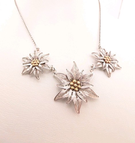 Vintage halskette aus silber - vintage,