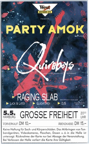 Party amok quireboys ticket - party,