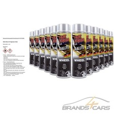 12x 500ml FAST FINISH FELGENLACK FELGENSPRAY SILBER FELGENSILBER LACKSPRAY 09303