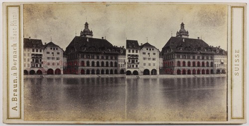Schweiz luzern rathaus c1865 - rathaus,