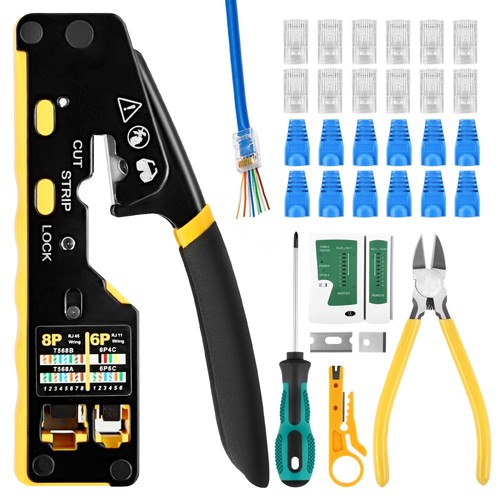 Rj45 crimpzange set netzwerk - crimpzange,