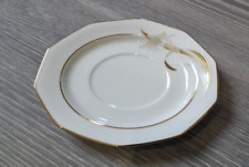 Porzellan Untertasse Blumendekor Winterling Marktleuthen Bavaria Goldrand Top !