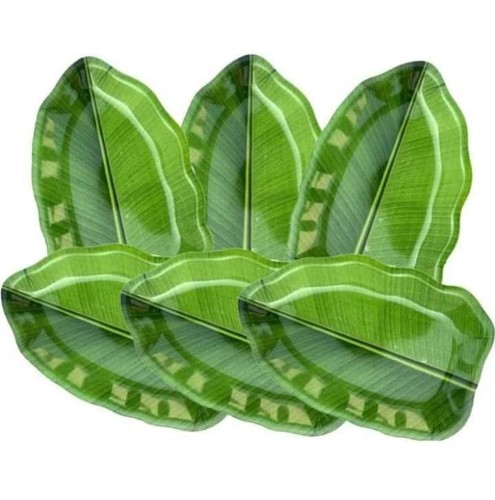 Banana leaf melamin teller - melamin,
