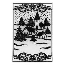 Prägeschablone Winterdorf -