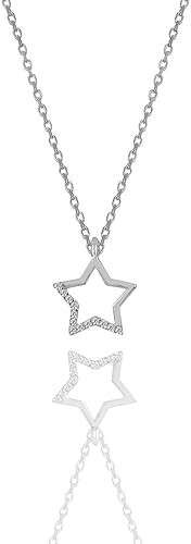 Silber rhodinierter halskette - silber,