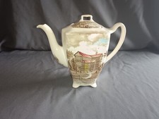 Kaffeekanne Johnson Bros England mit Haus Motiv