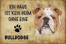 Blechschild 20x30 Ein Haus ist