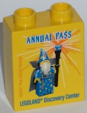 LEGO LEGOLAND Sammelstein Sonderstein ANNUAL PASS MEMBER 2017 Discovery Center