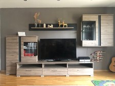 89-015D4 ROMANCE Sibiu Lärche SanRemo Eiche Wohnwand Anbauwand Wohnzimmerschrank