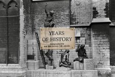 Foto kein Zeitgenössisches Original Denkmal Bildhauer Steinmetz Belgien Frankrei