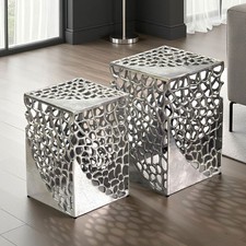 Satztisch Silber 2er Set