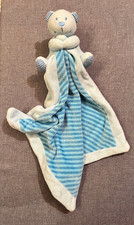 TCM Tchibo Bär Teddybär blau gestreift Schmusetuch Kuscheltuch Schnuffeltuch Top