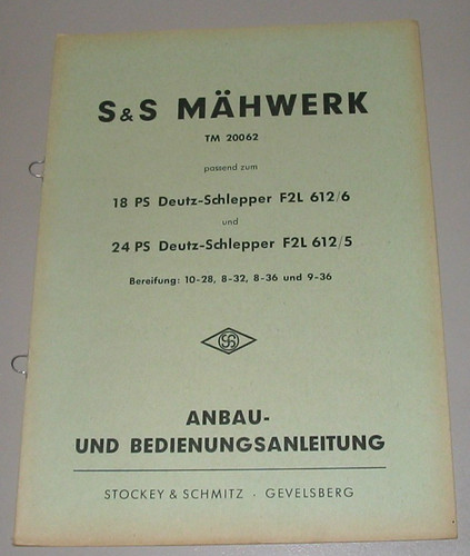 Anbau betriebsanleitung s - &,
