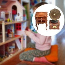 Puppenhaus Miniatur Grammophon
